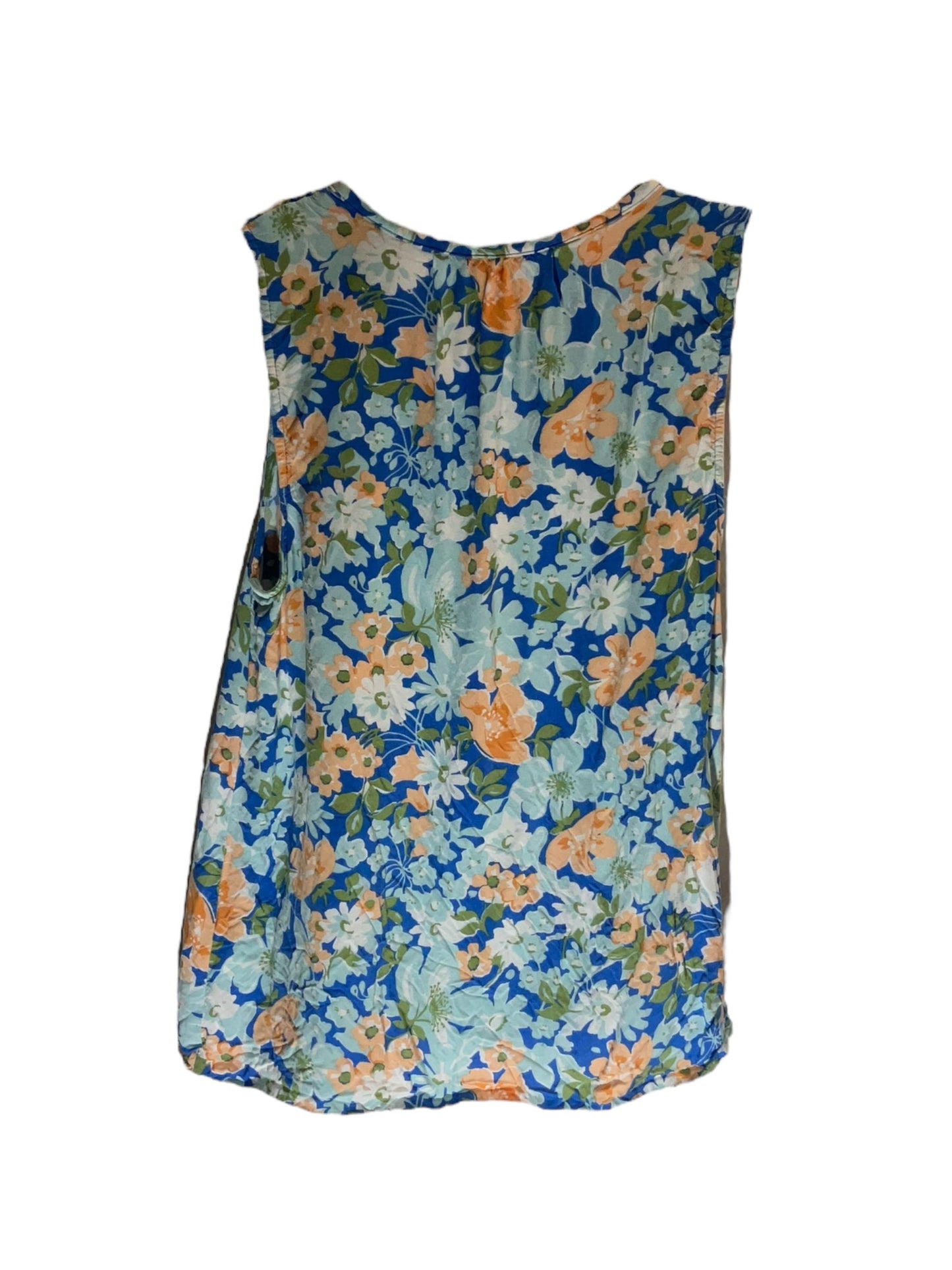 Floral Print Top Sleeveless Croft And Barrow, Size S