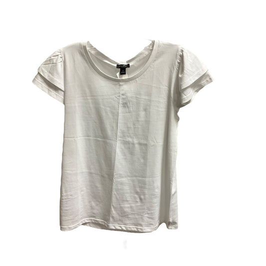 White Top Short Sleeve Ann Taylor, Size M