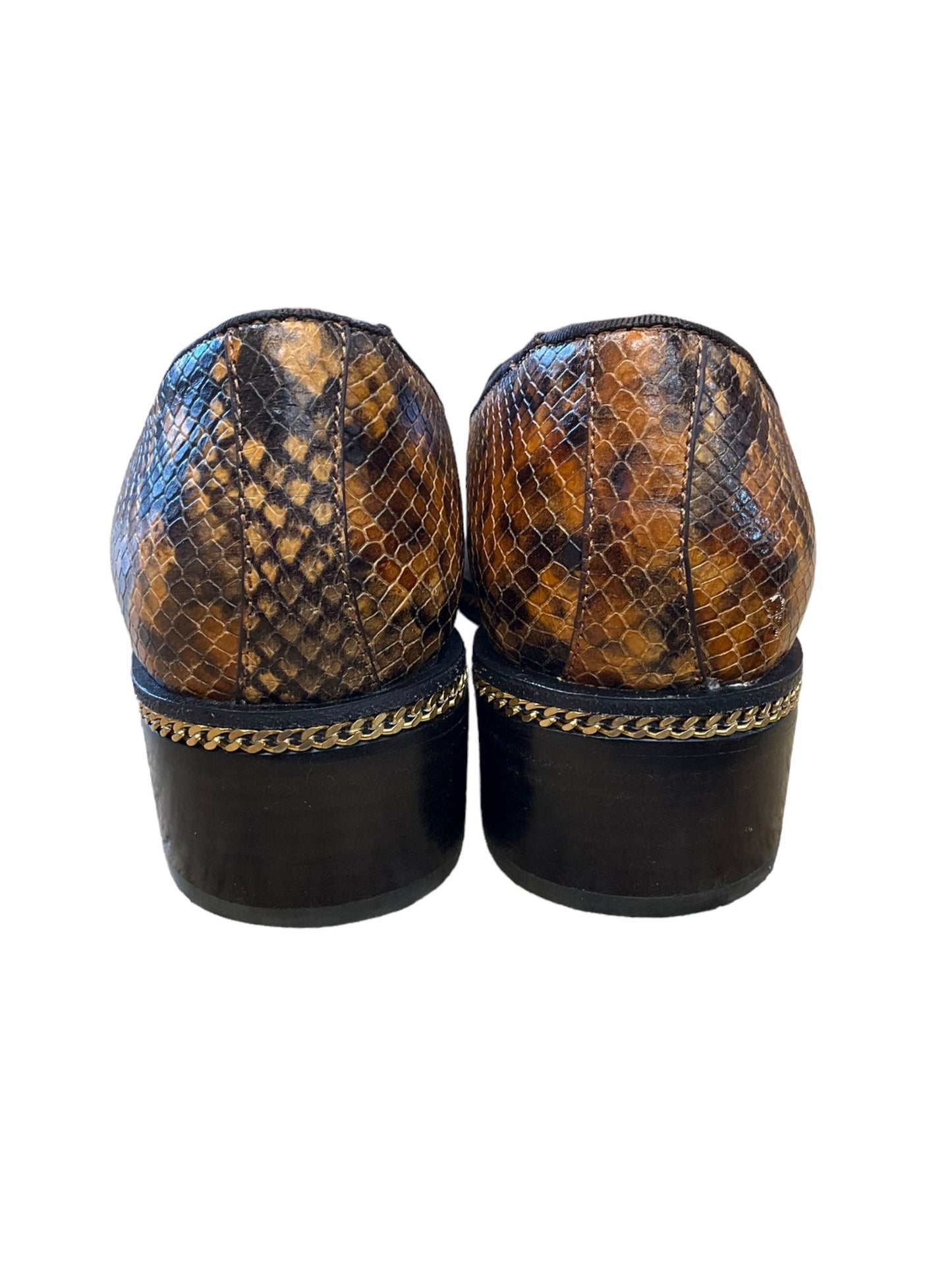 Snakeskin Print Shoes Designer Tory Burch, Size 7.5