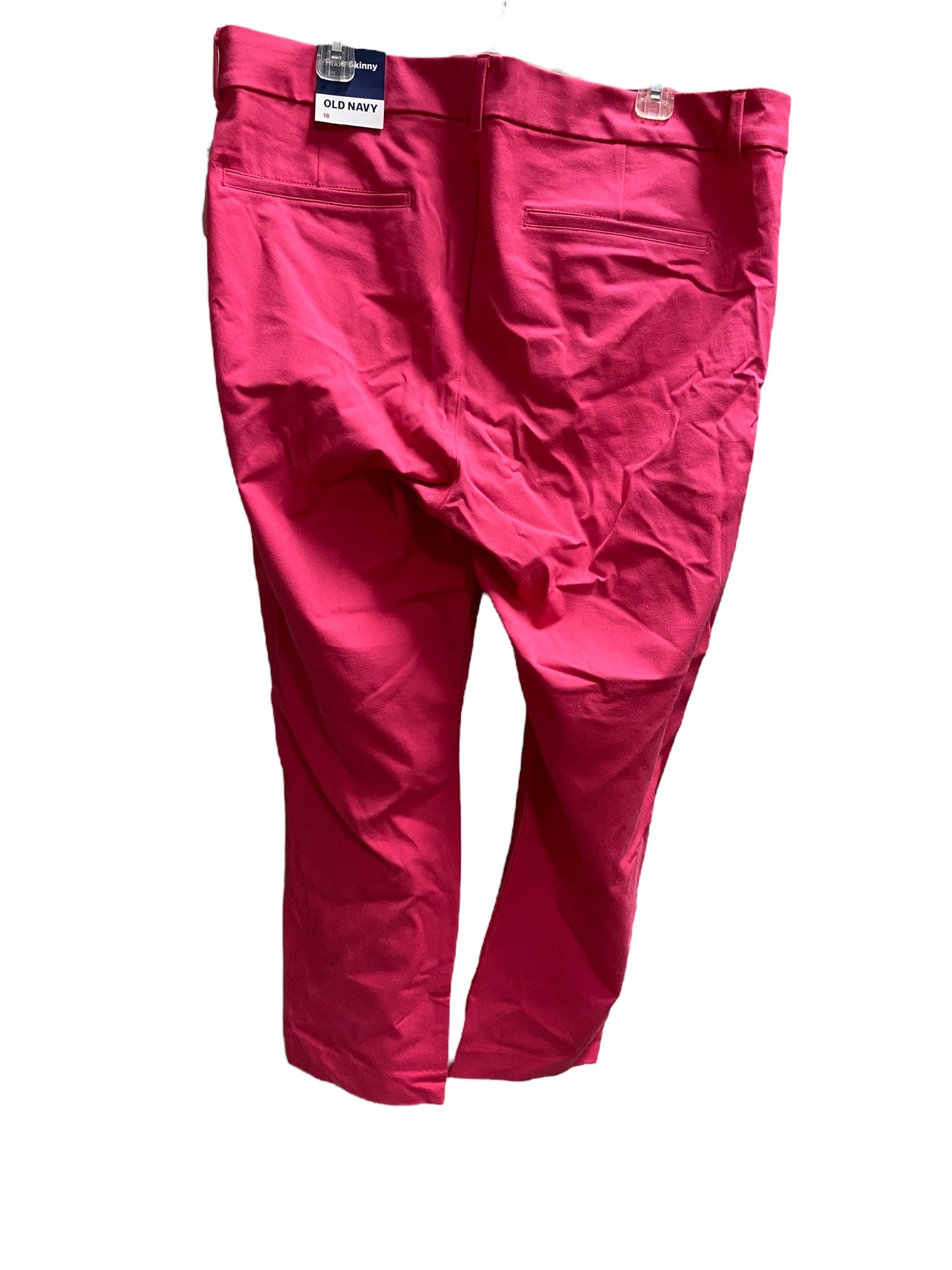 Pink Pants Cropped Old Navy, Size 18