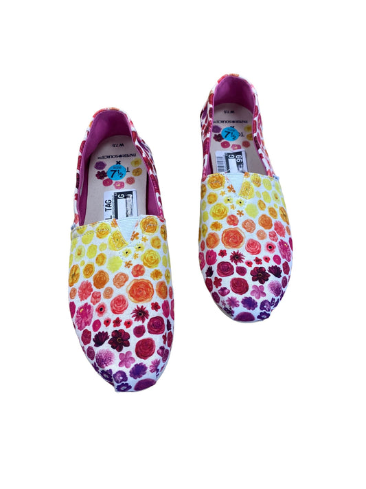 Shoes Flats By Toms In Floral Print, Size: 7.5