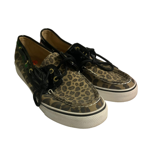 Animal Print Shoes Flats Sperry, Size 8.5