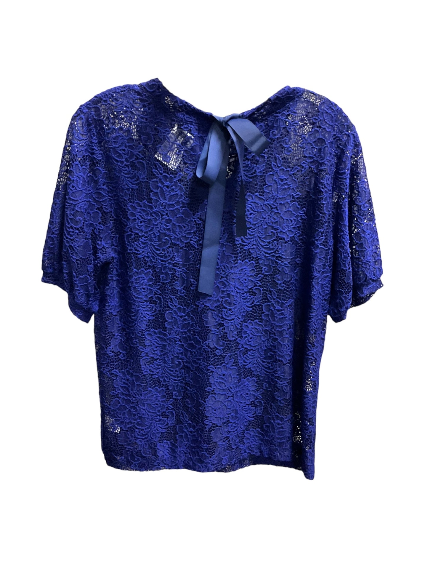 Top Short Sleeve By Halogen In Blue, Size: Xs