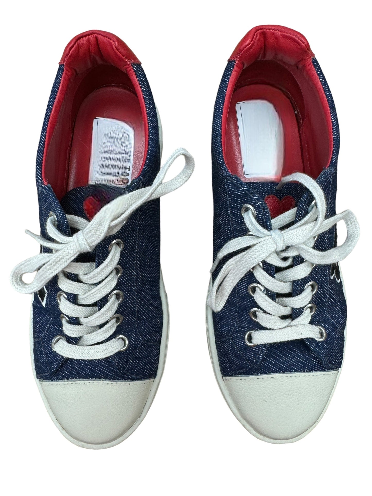 Shoes Sneakers By Brighton In Blue Denim, Size: 6