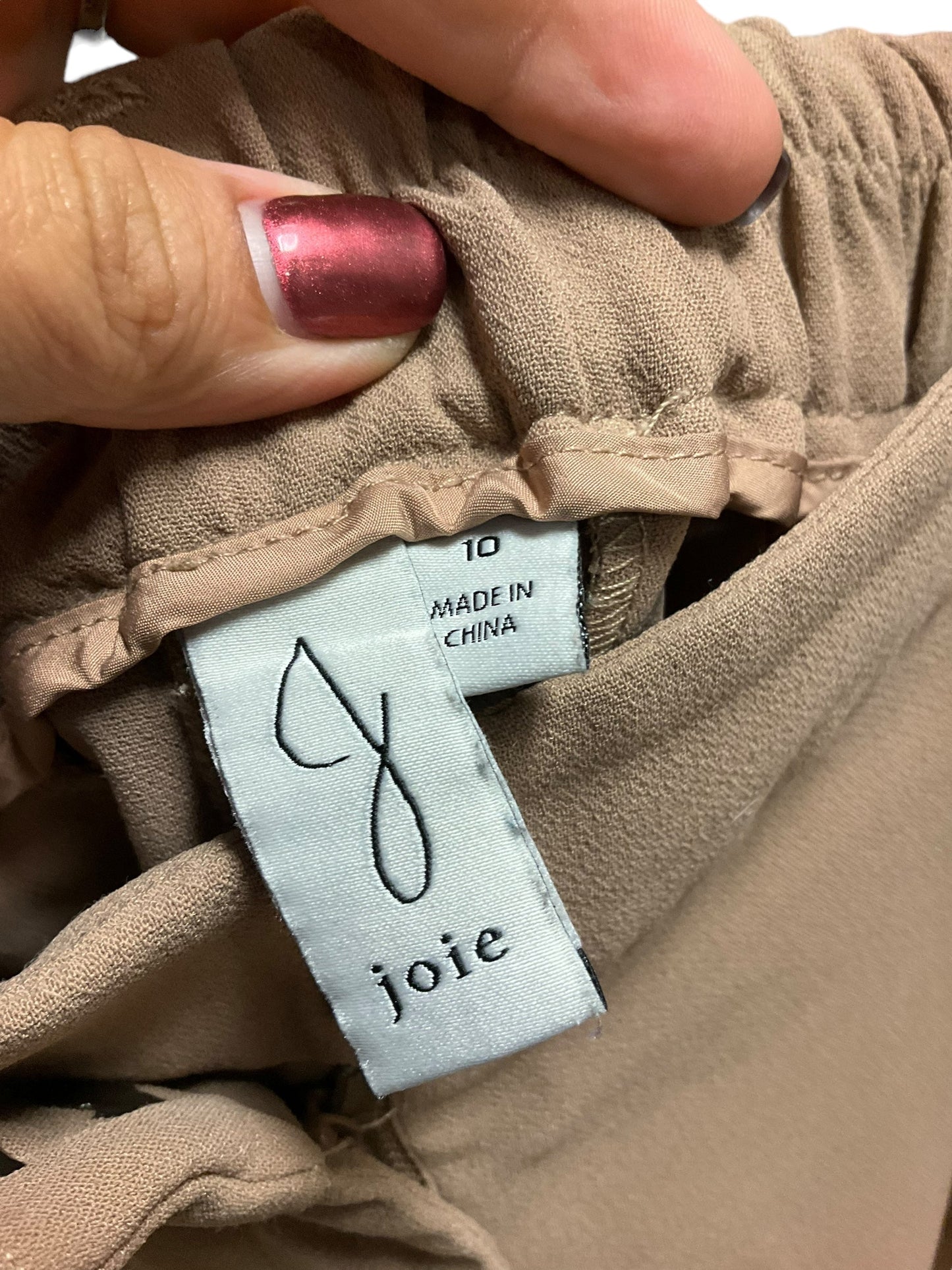 Pants Dress By Joie In Tan, Size: 10