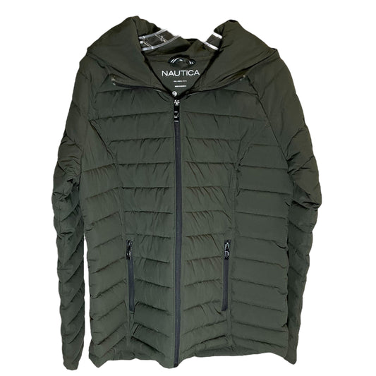 Jacket Puffer & Quilted By Nautica In Green, Size: L