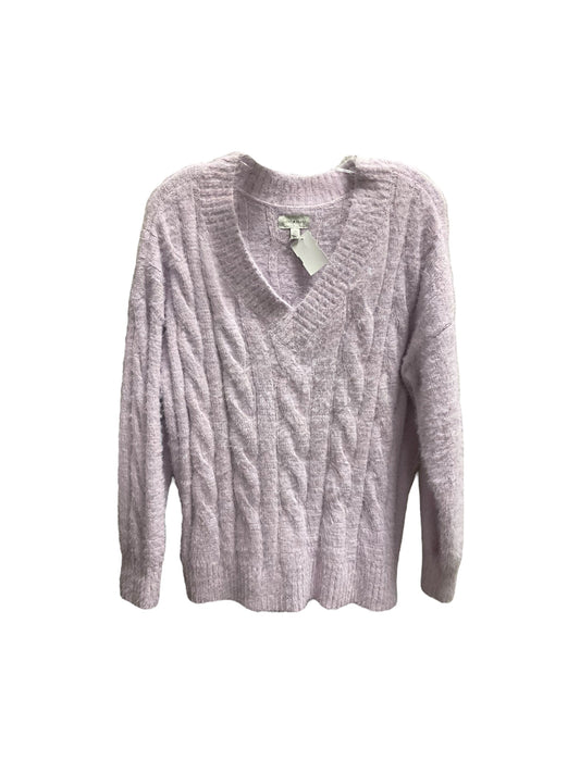 Sweater By Lucky Brand In Purple, Size: L