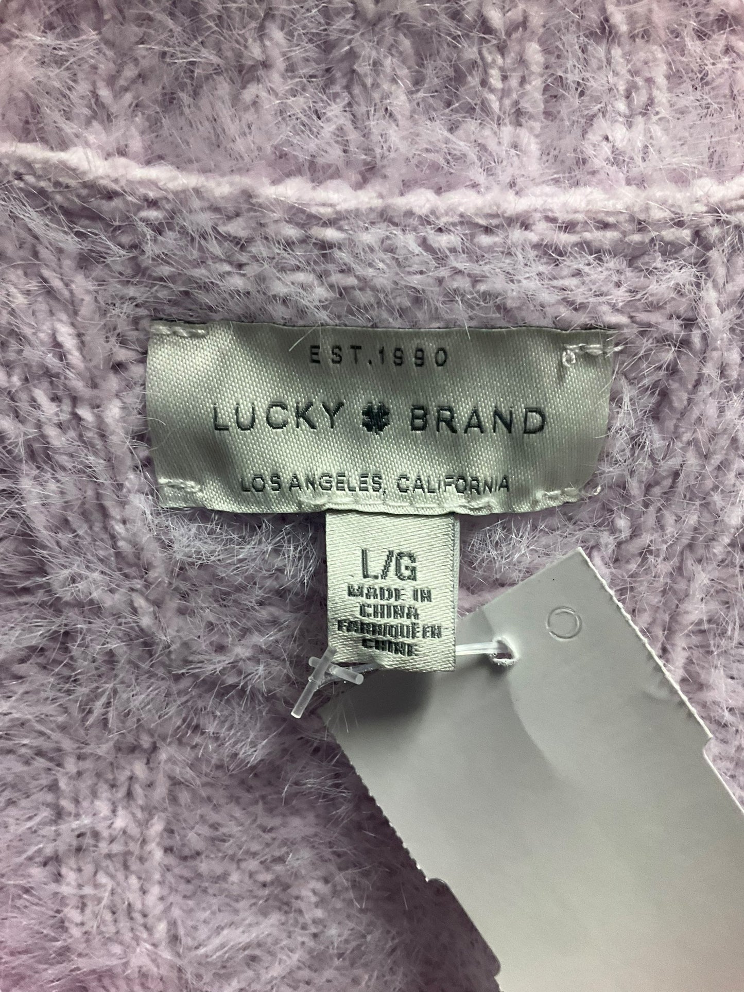 Sweater By Lucky Brand In Purple, Size: L