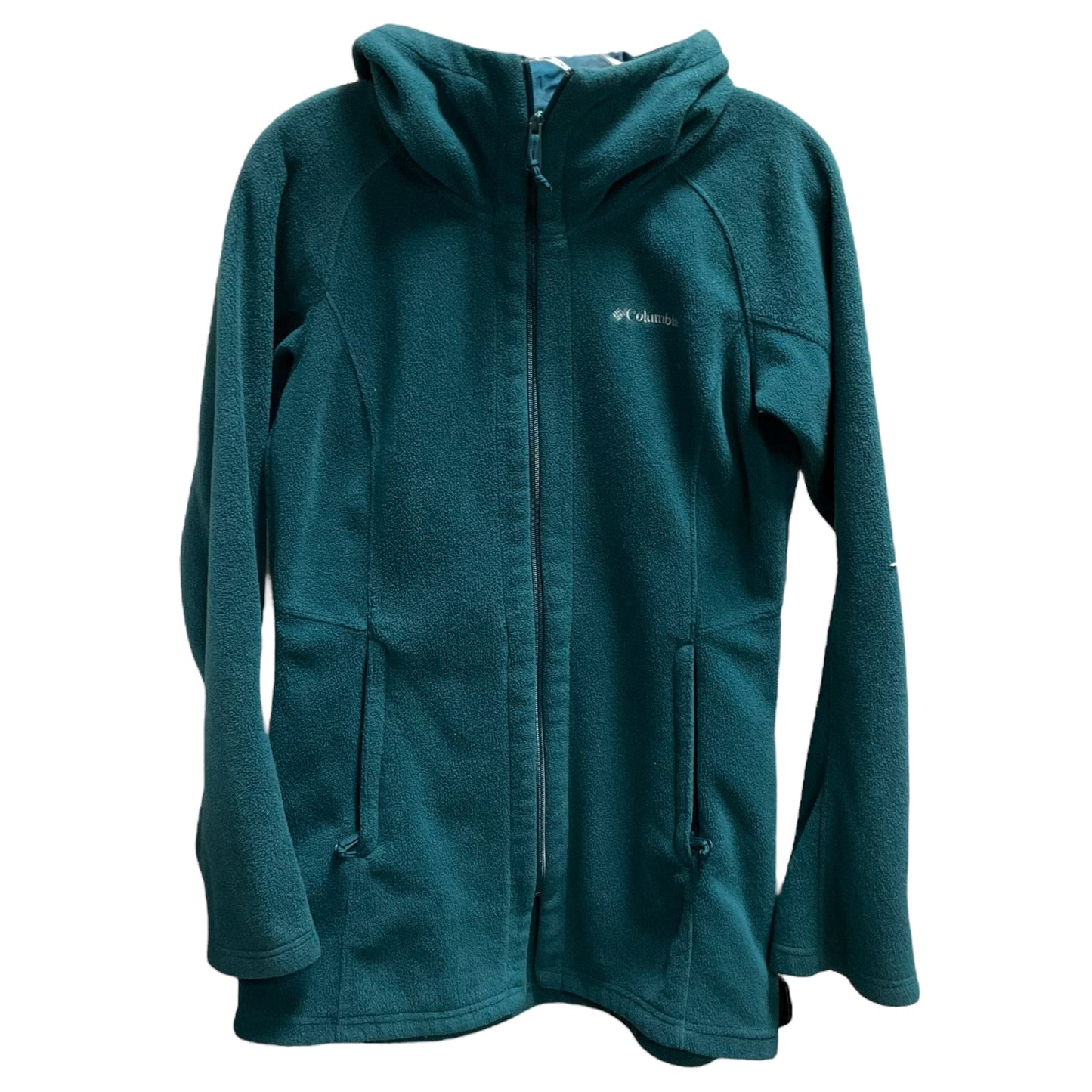 Jacket Fleece By Columbia In Teal, Size: S