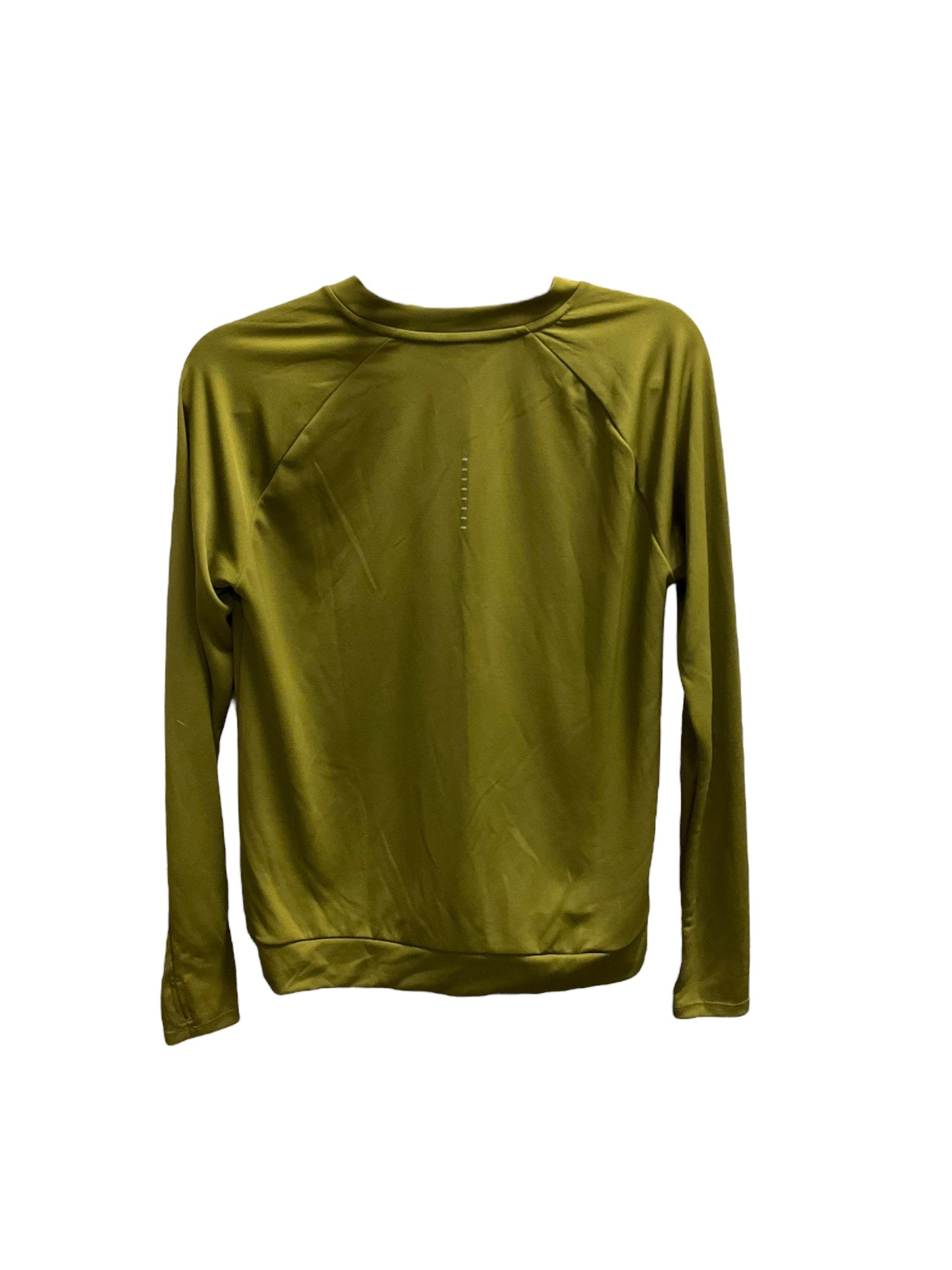 Athletic Top Long Sleeve Crewneck By Nike In Green, Size: M