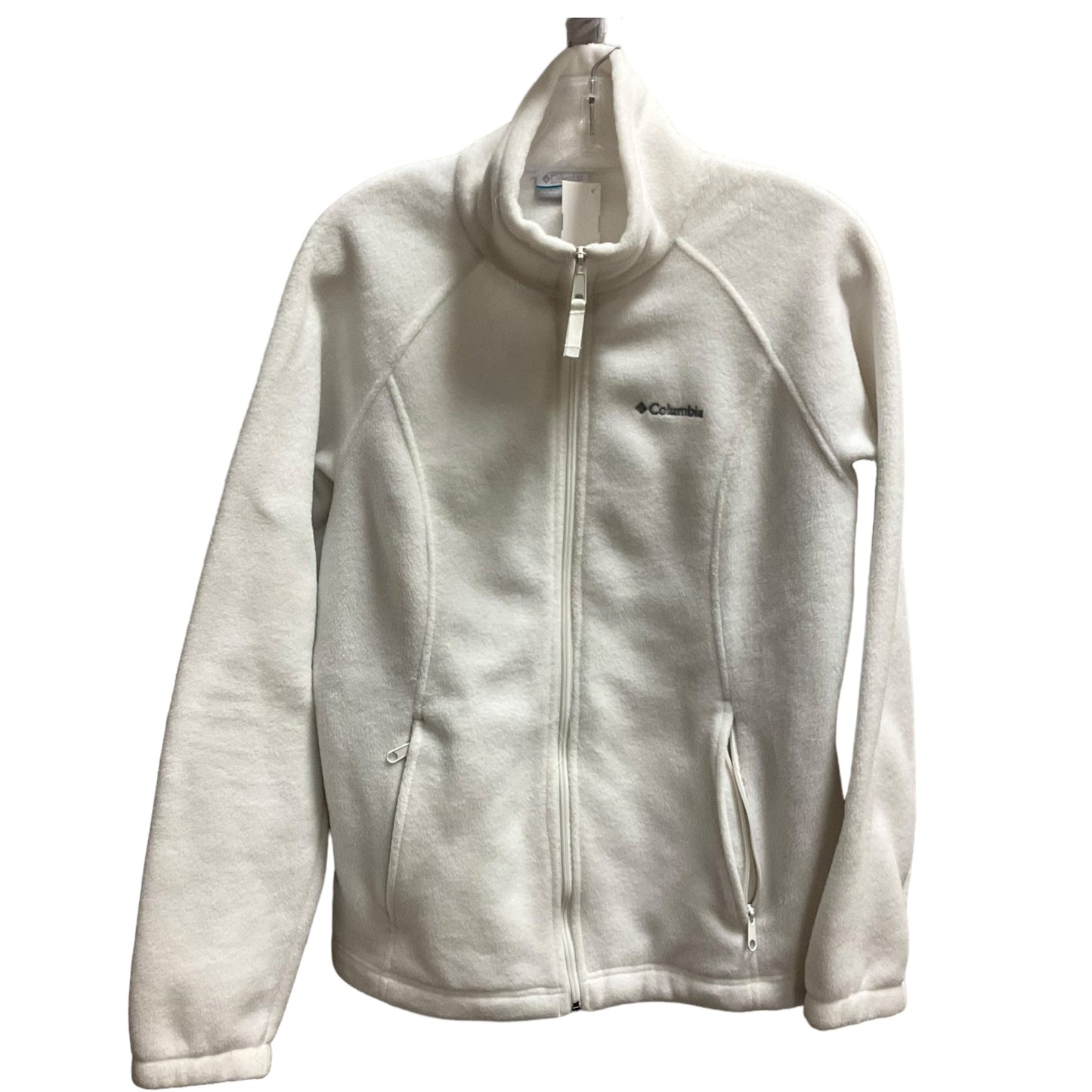 Jacket Fleece By Columbia In White, Size: L