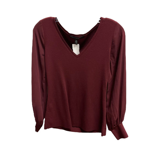 Top Long Sleeve By White House Black Market In Red, Size: S