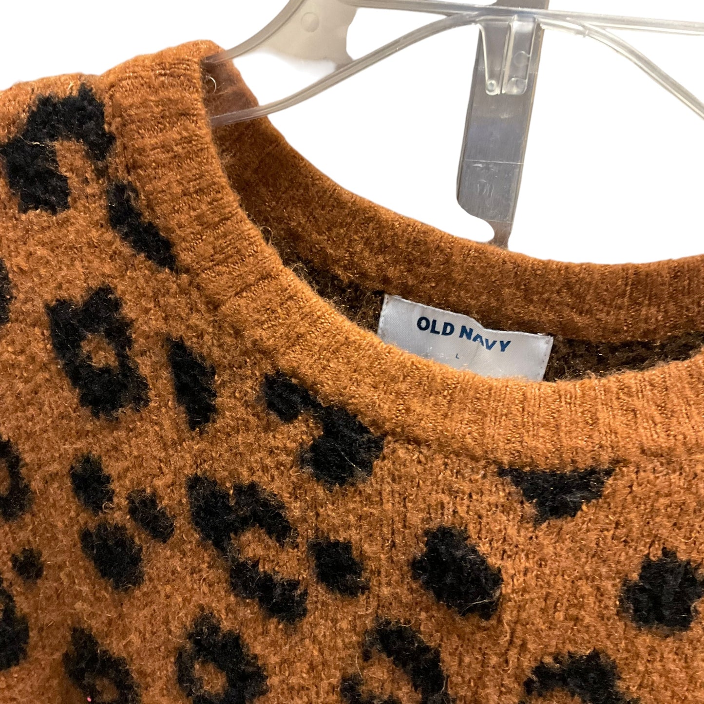 Sweater By Old Navy In Animal Print, Size: L