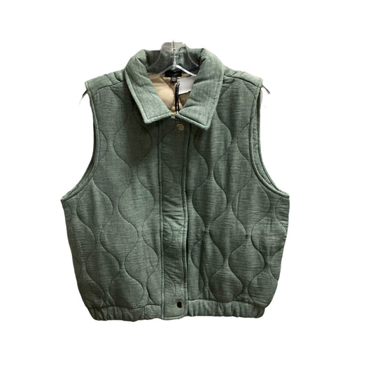 Vest Puffer & Quilted By Coco And Carmen In Green, Size: M