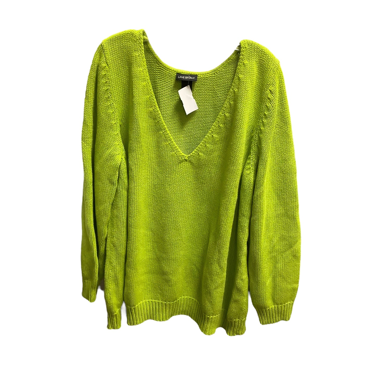 Sweater By Lane Bryant In Green, Size: 26