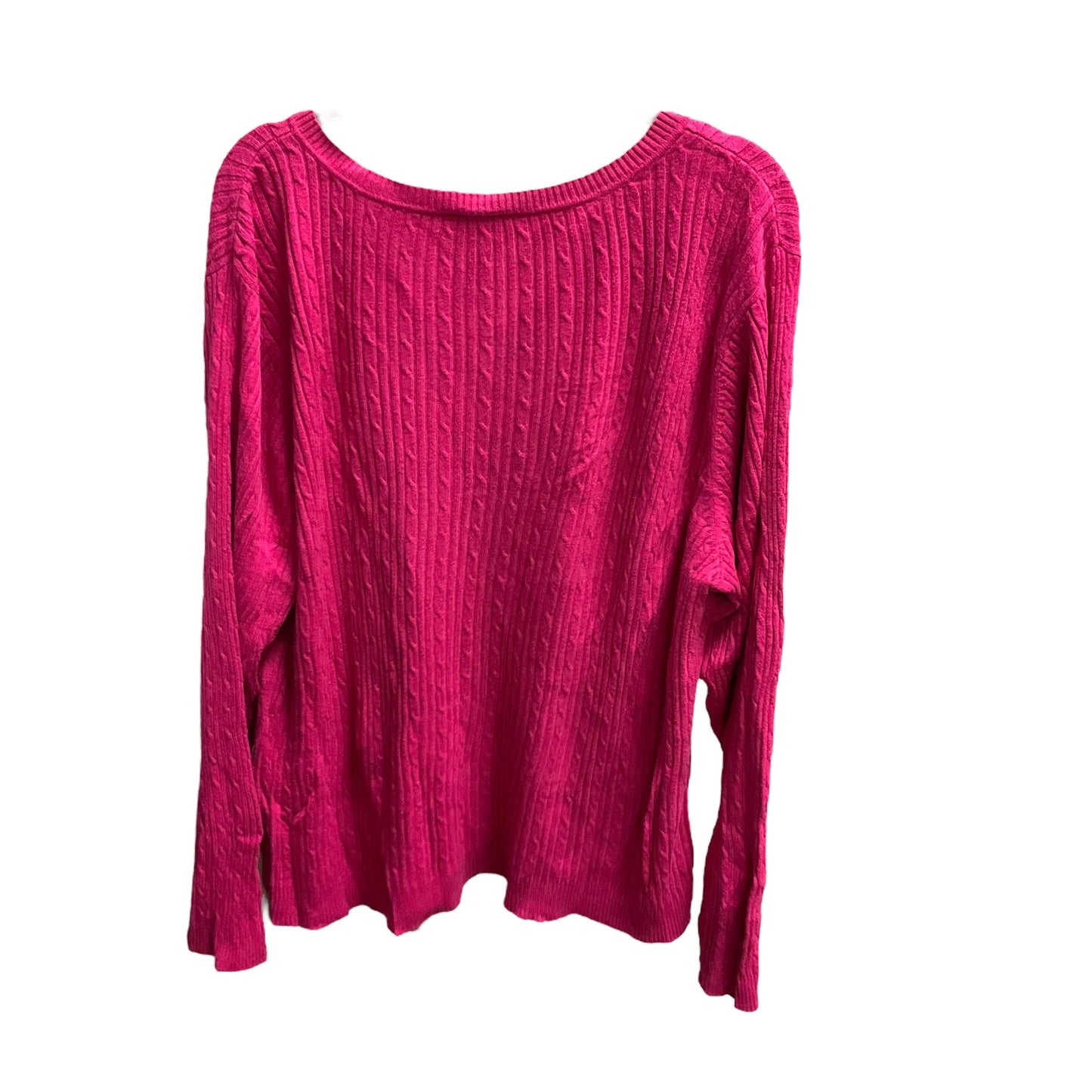 Sweater By Lane Bryant In Pink, Size: 22