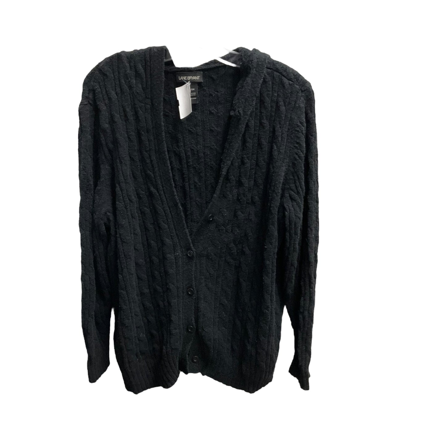 Sweater Cardigan By Lane Bryant In Black, Size: 22