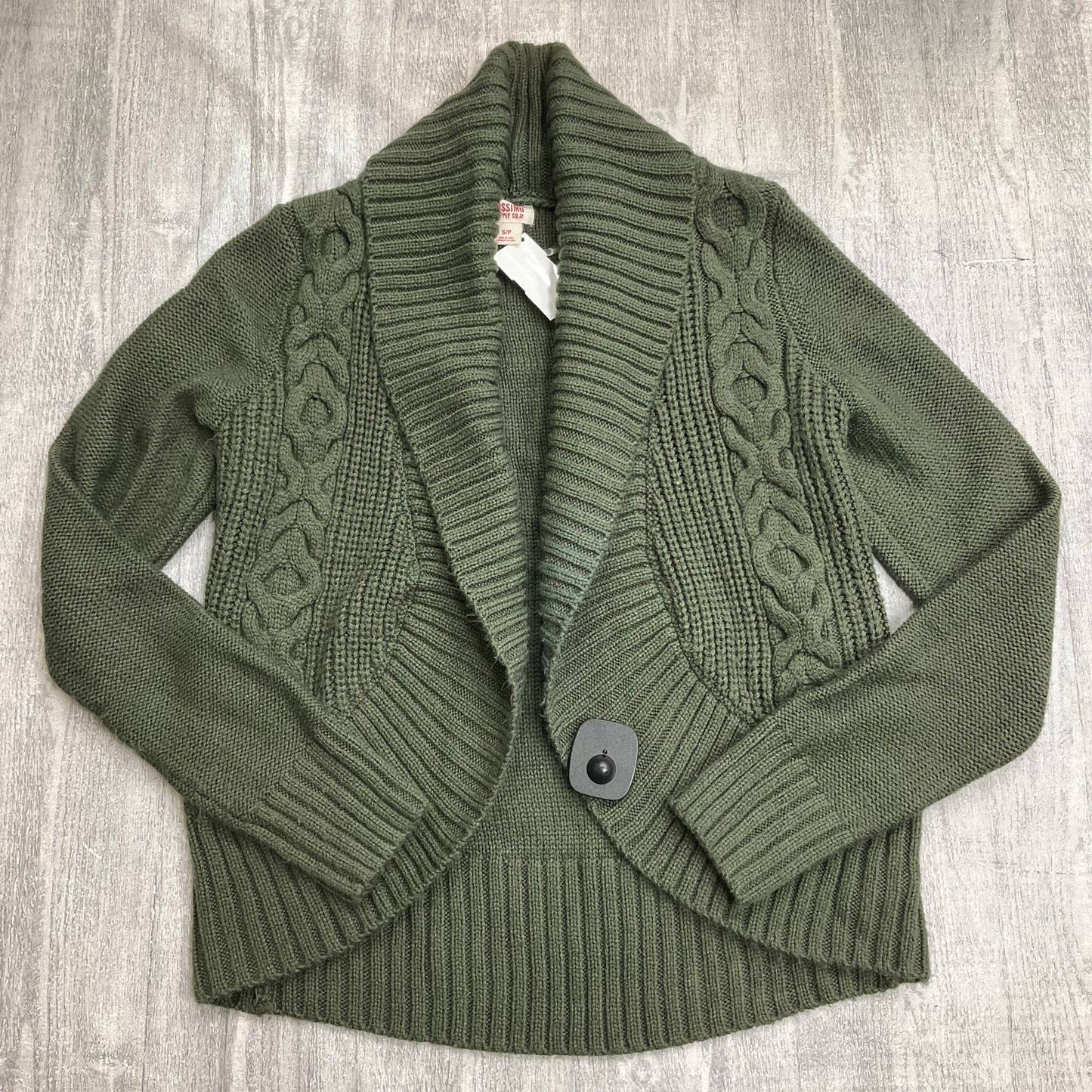 Sweater Cardigan By Mossimo In Green, Size: S