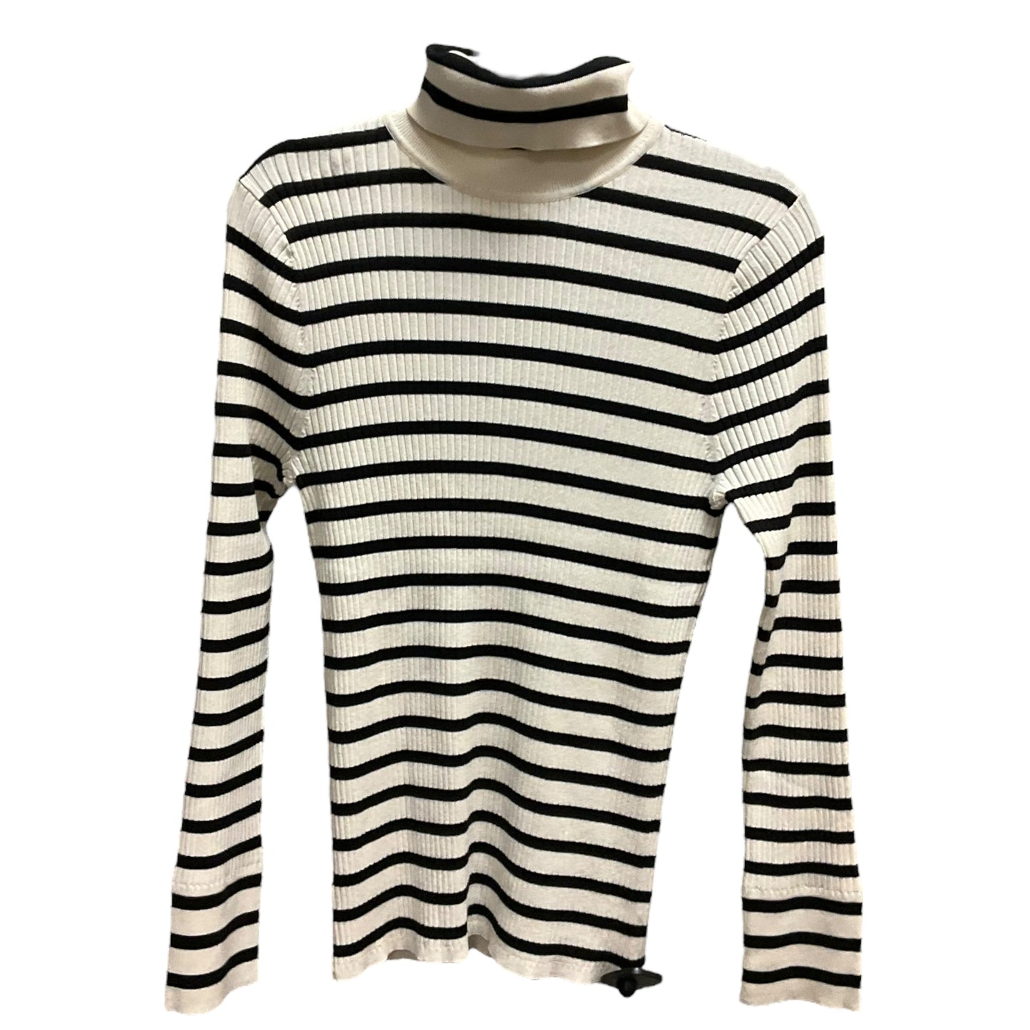 Top Long Sleeve By Loft In Striped Pattern, Size: Xl