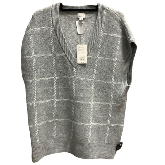 Vest Sweater By A New Day In Grey & White, Size: L