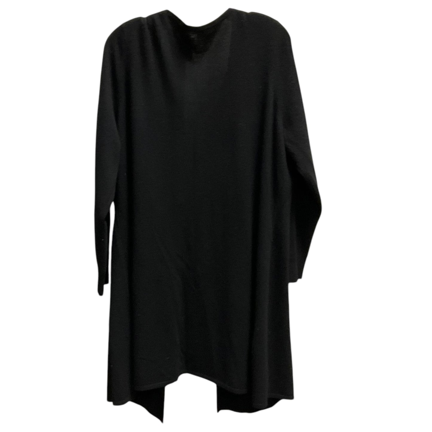 Sweater Cardigan Cashmere By Isaac Mizrahi Live Qvc In Black, Size: 2x