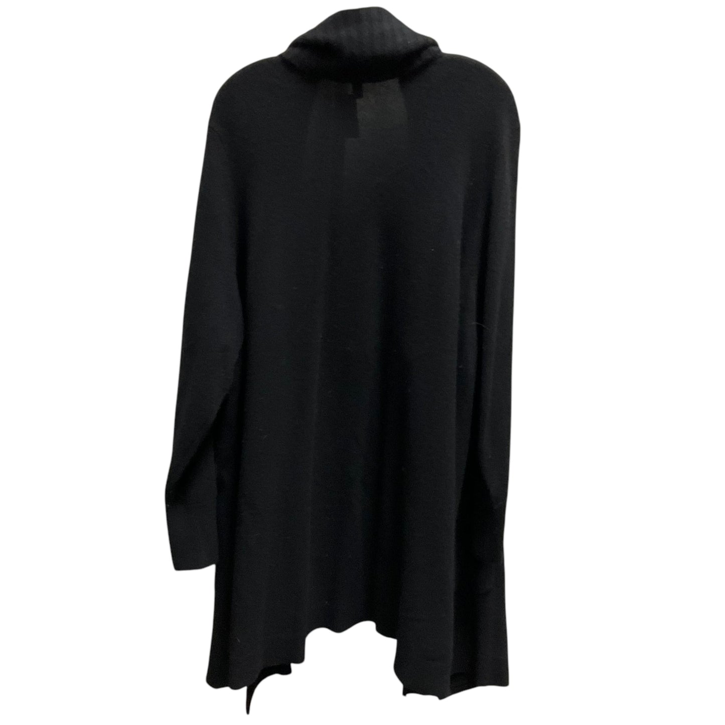 Sweater Cardigan Cashmere By Isaac Mizrahi Live Qvc In Black, Size: 3x