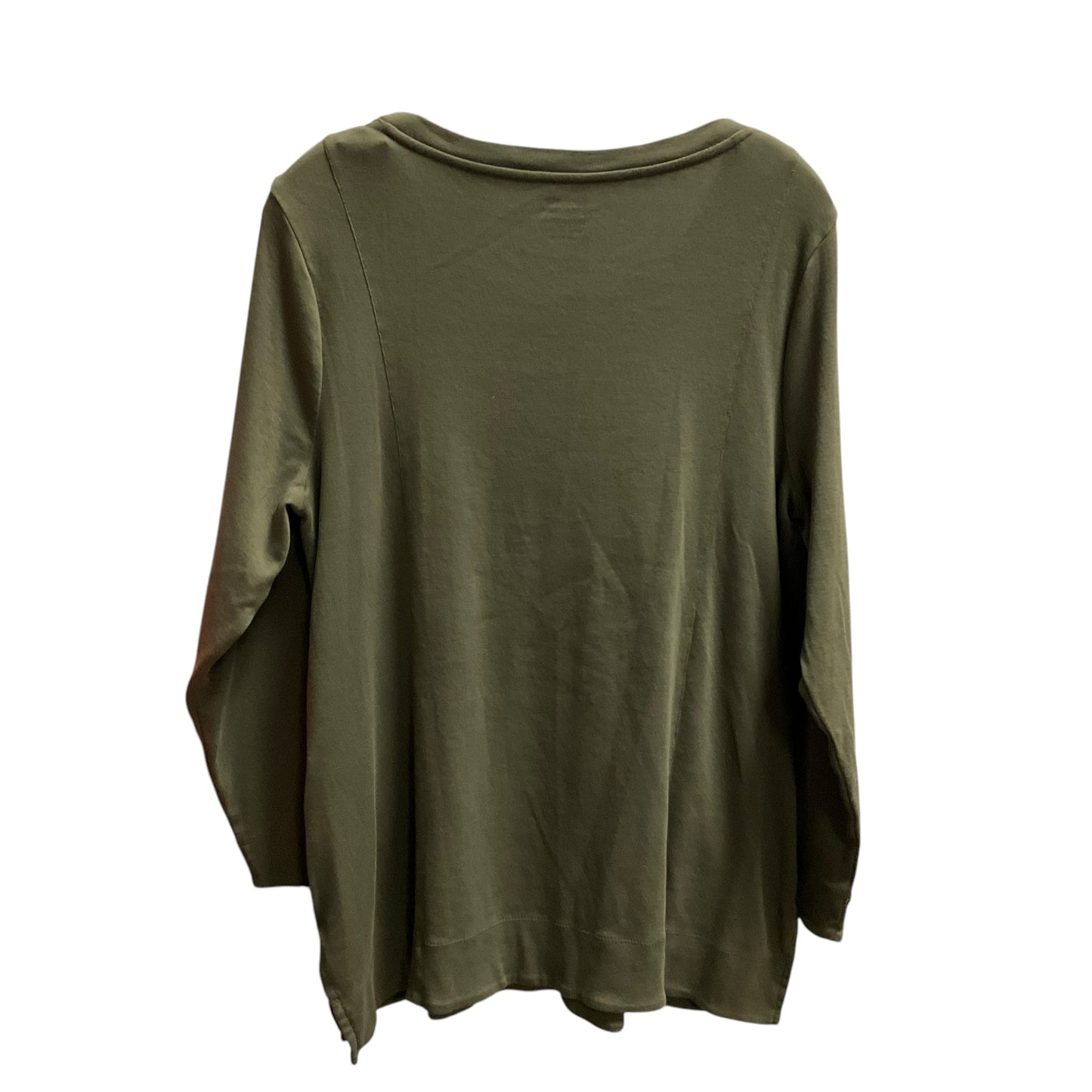 Top Long Sleeve By Chicos In Green, Size: L