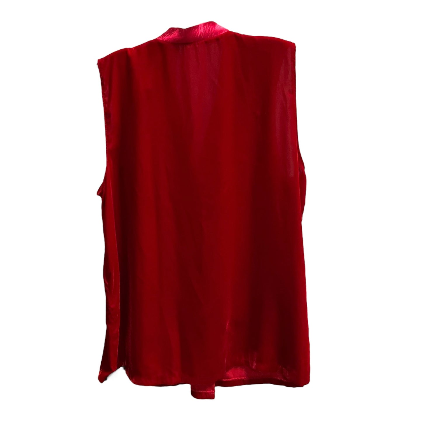 Top Sleeveless By Tahari By Arthur Levine In Red, Size: L