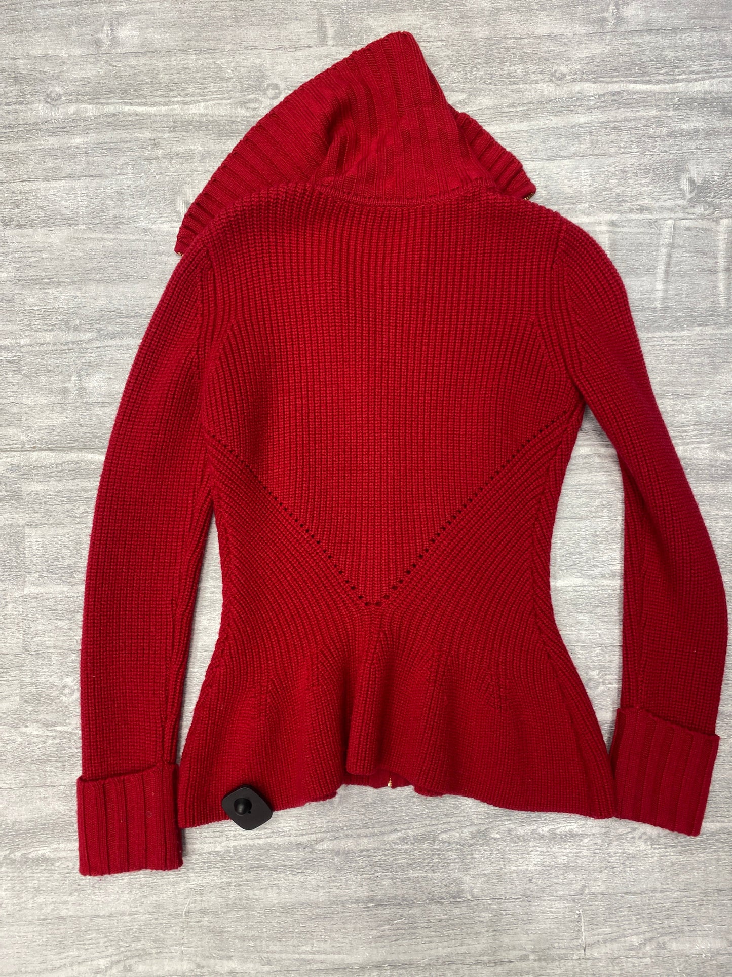 Sweater Cardigan By Doncaster In Red, Size: S