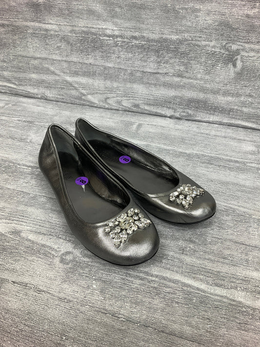 Shoes Flats By Lauren By Ralph Lauren In Silver, Size: 8