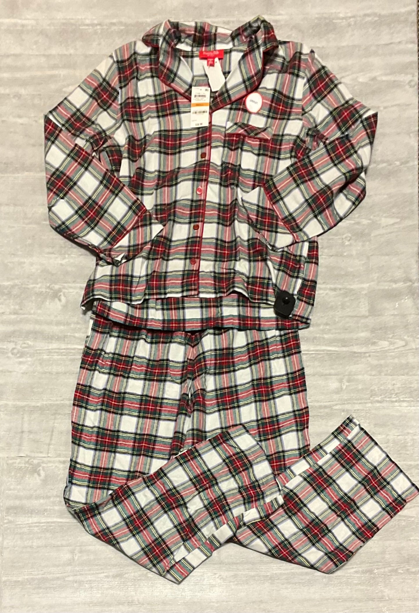 Pajamas 2pc By Clothes Mentor In Plaid Pattern, Size: S