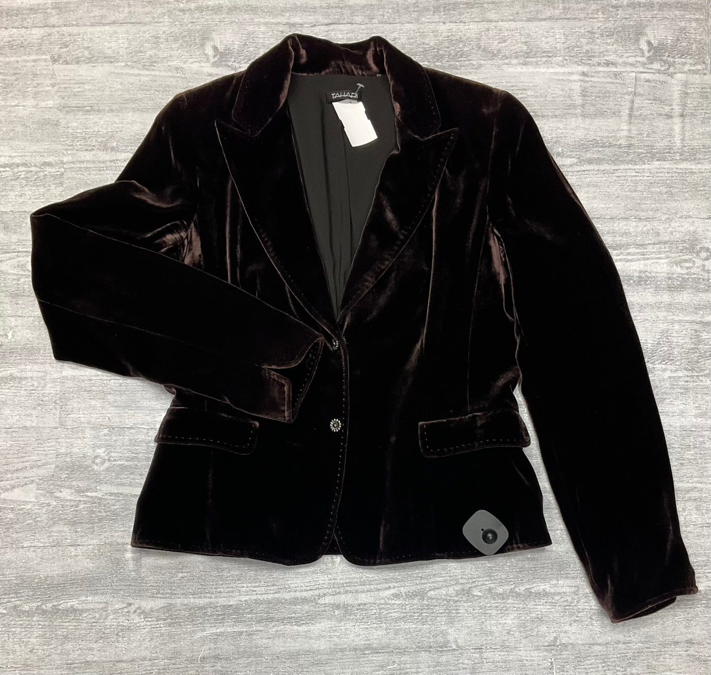 Blazer By Tahari By Arthur Levine In Brown, Size: M