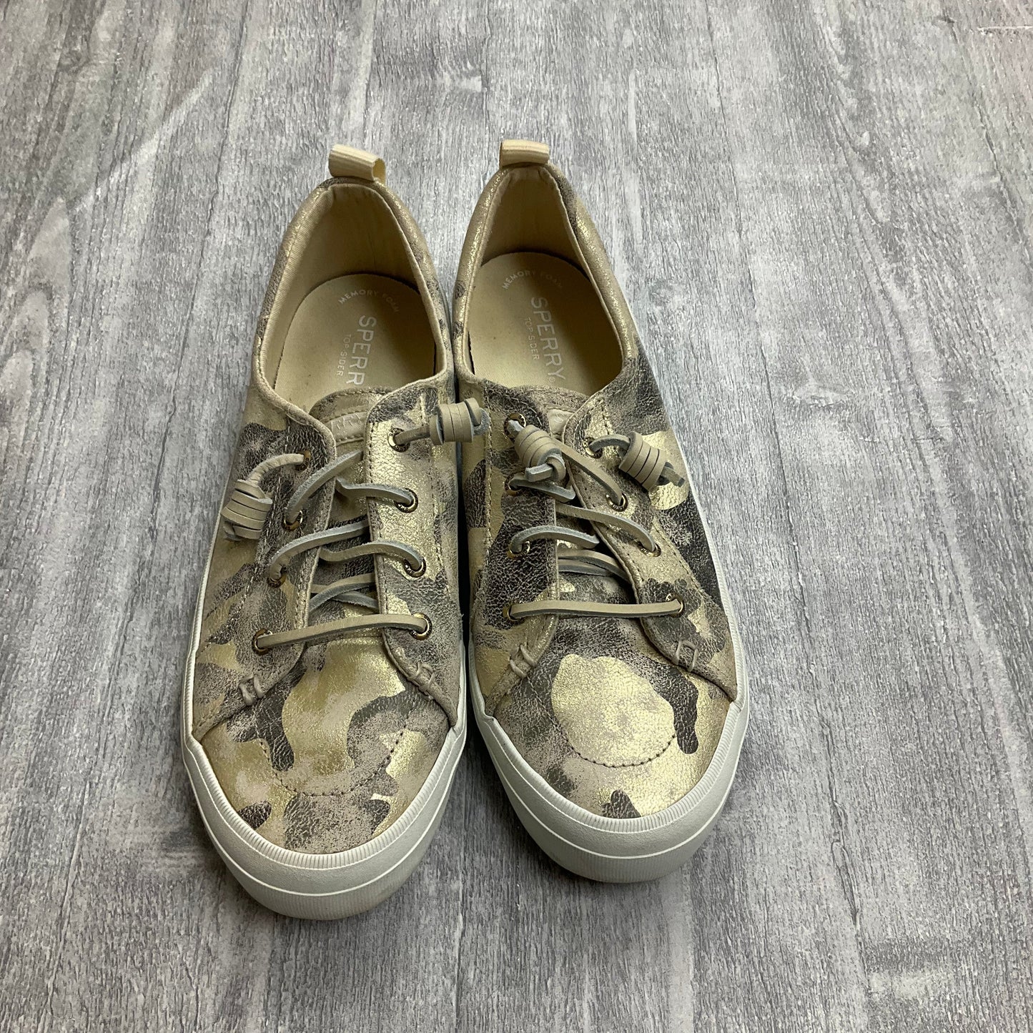 Shoes Sneakers By Sperry In Camouflage Print, Size: 10