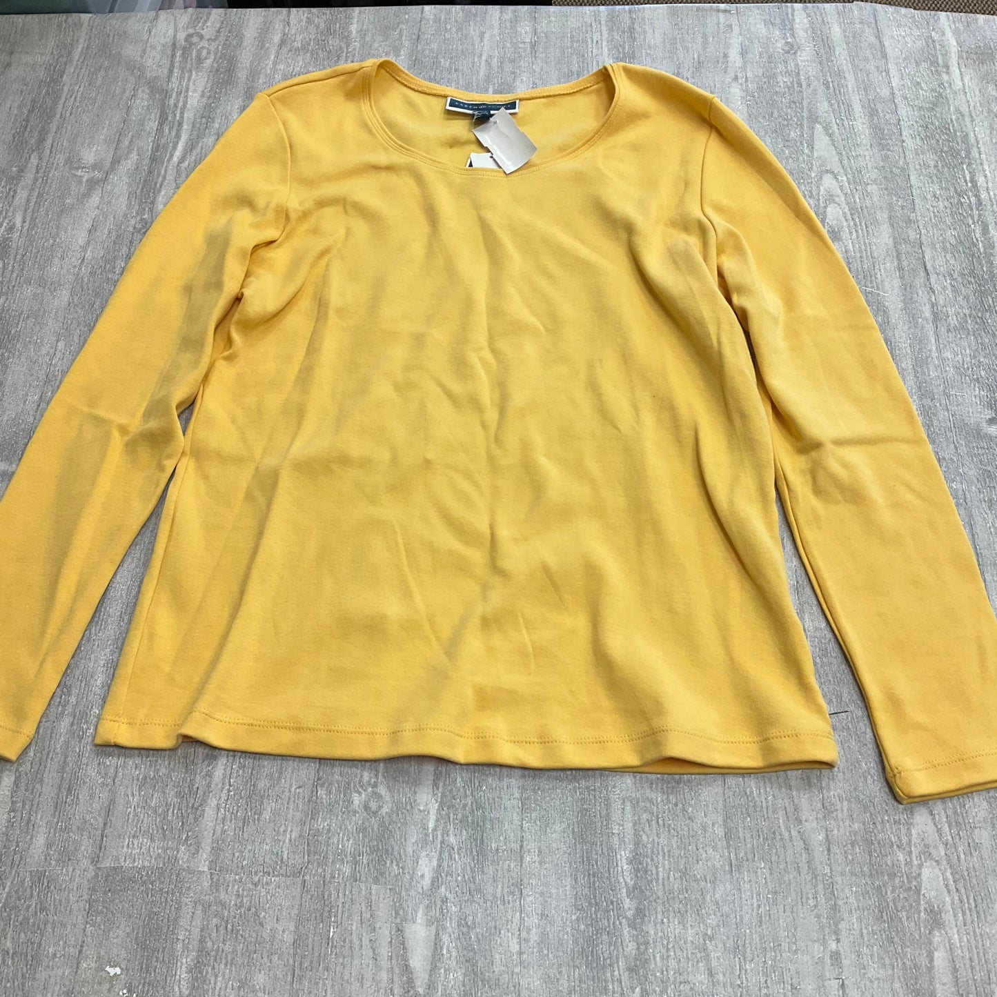 Top Long Sleeve Basic By Karen Scott In Yellow