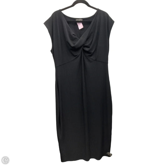 Dress Casual Midi By Lane Bryant In Black, Size: 18