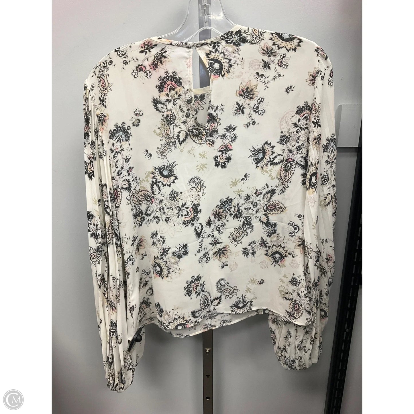 Top Long Sleeve By Express In Floral Print, Size: S