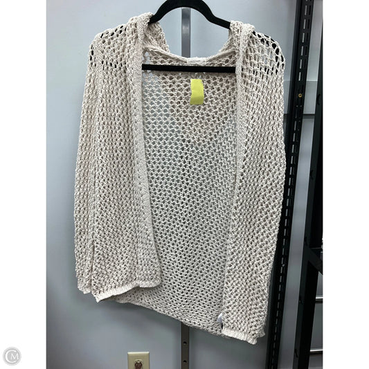 Sweater Cardigan By Nicole Miller In Beige, Size: S