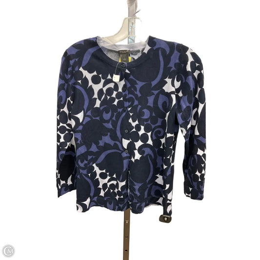 Sweater Cardigan By Ann Taylor In Blue, Size: S