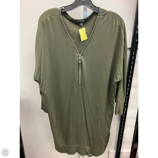 Dress Casual Short By Express In Green, Size: L