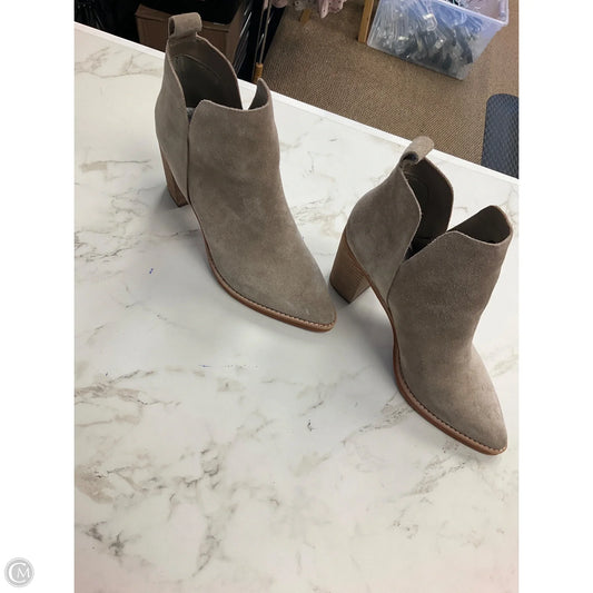 Boots Ankle Heels By Dolce Vita In Taupe, Size: 8.5