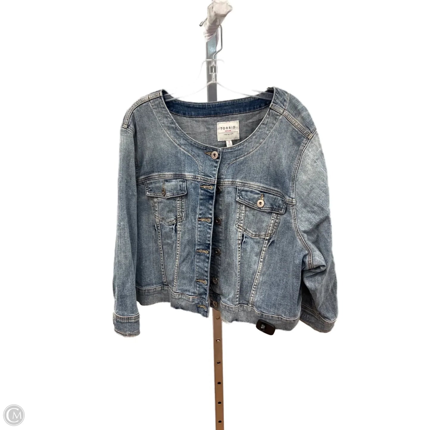 Jacket Denim By Torrid In Blue Denim, Size: 4x