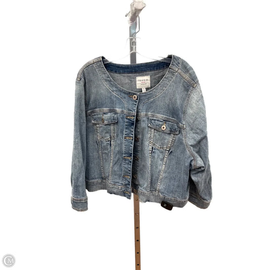 Jacket Denim By Torrid In Blue Denim, Size: 4x