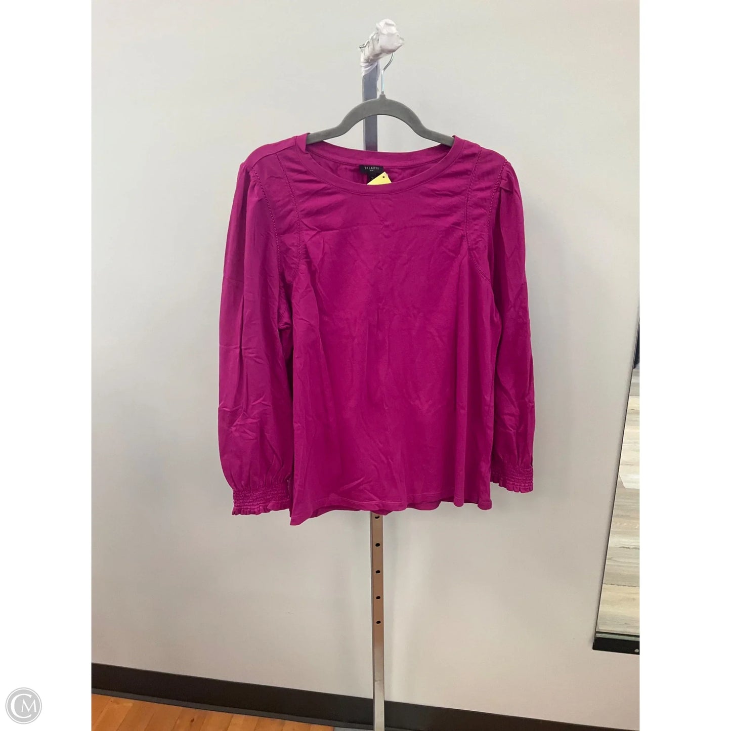 Top Long Sleeve By Talbots In Pink, Size: 1x