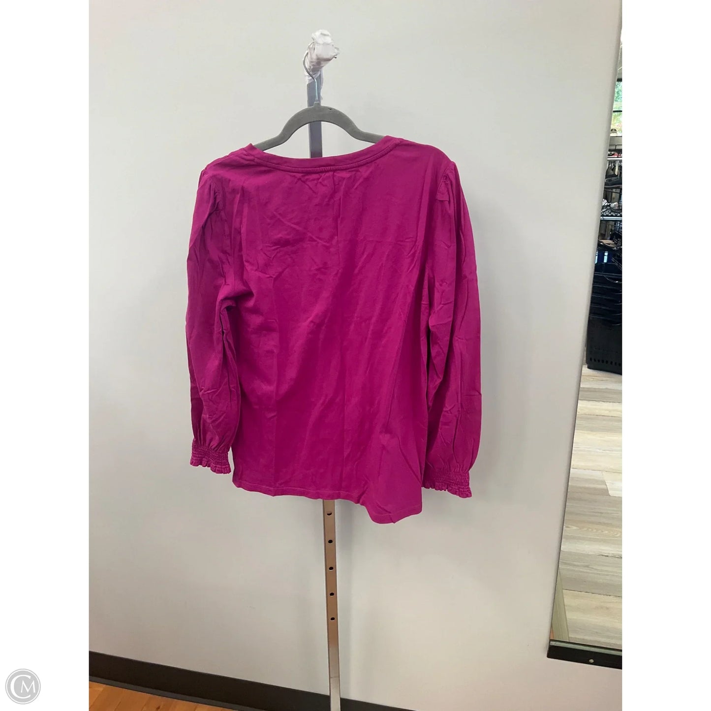 Top Long Sleeve By Talbots In Pink, Size: 1x