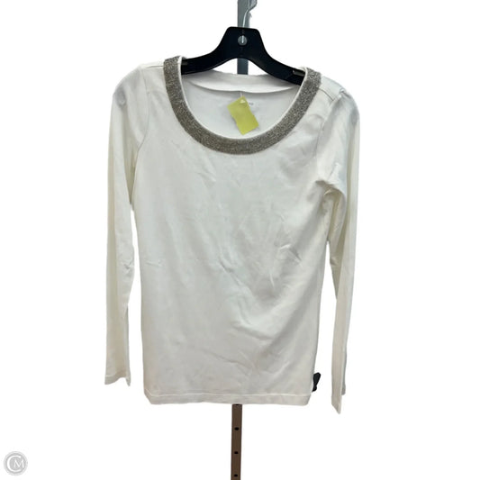 Top Long Sleeve By Lands End In Cream, Size: Xs