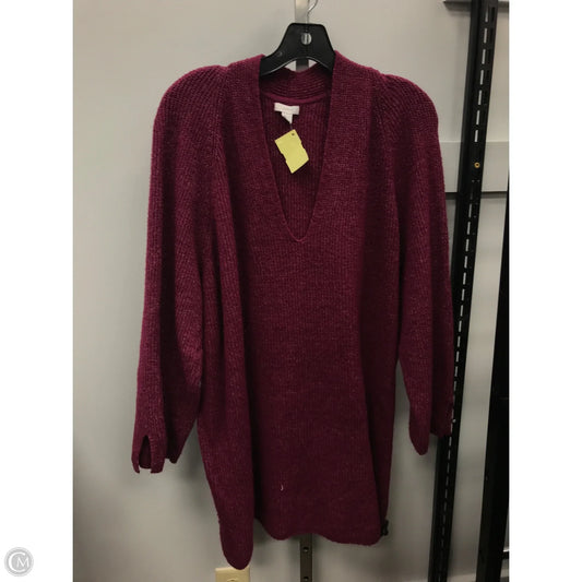 Sweater By Pure Jill In Maroon, Size: 2x