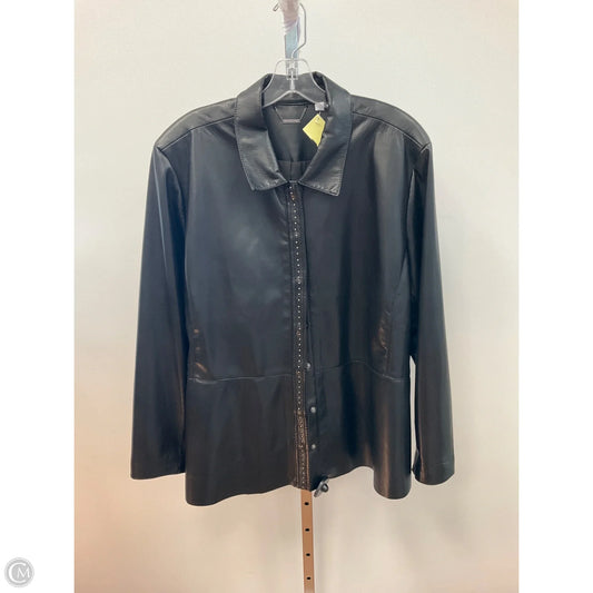 Jacket Other By Chicos In Black, Size: Xxl
