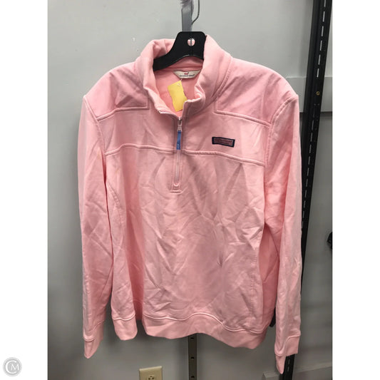 Sweatshirt Collar By Vineyard Vines In Pink, Size: 2x