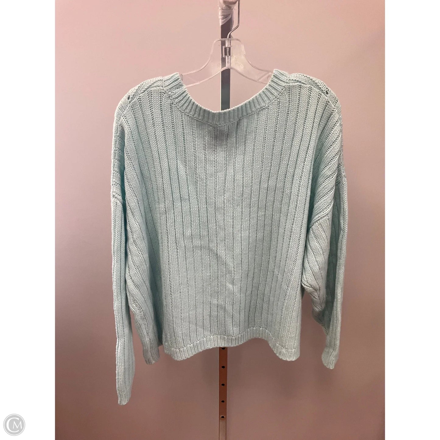 Sweater By Eloquii In Aqua, Size: 1x