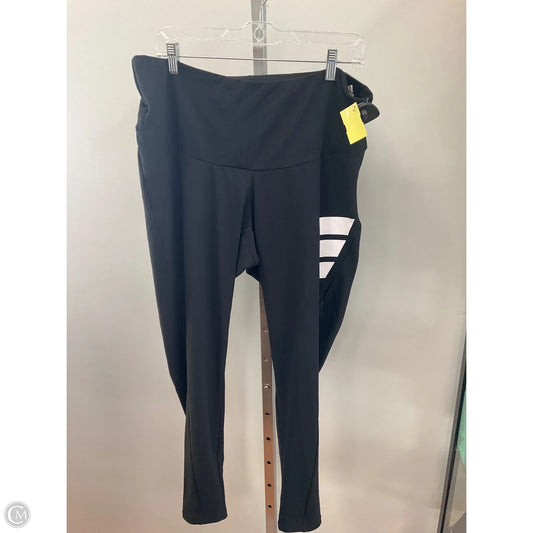 Athletic Capris By Adidas In Black, Size: 2x